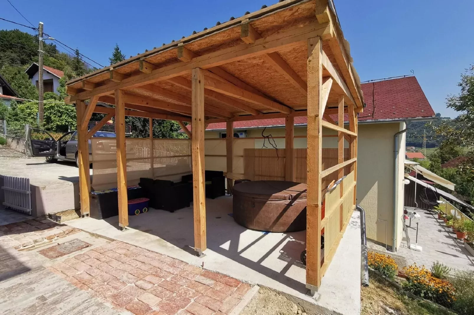 Guesthouse Videc-Terrace balcony