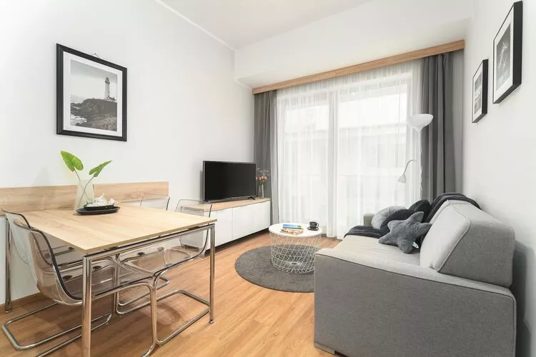Apartament dla 4 osób Grunwaldzka 12c23 Pobierowo-Living room