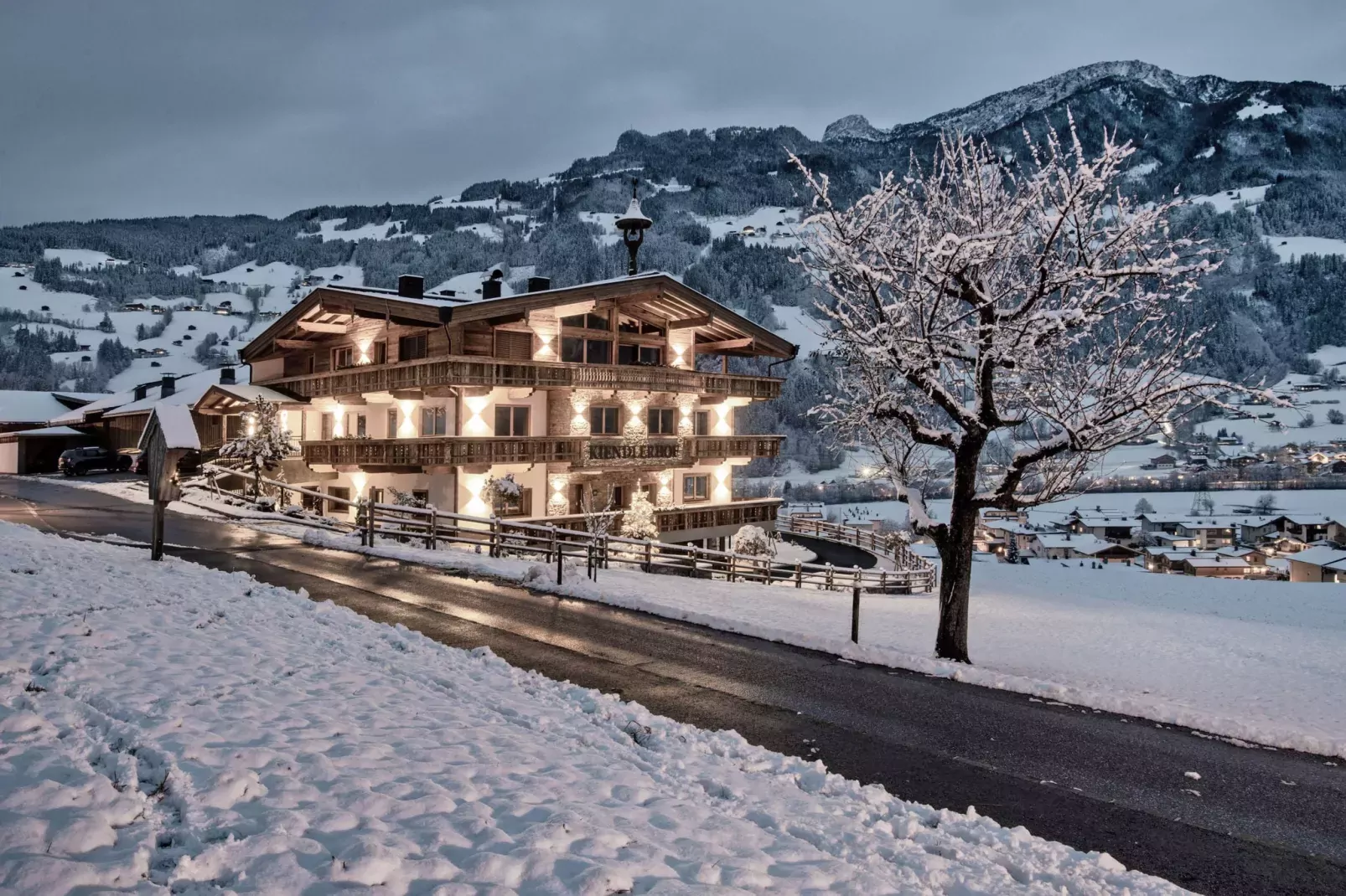 Gartenblick-Exterior winter