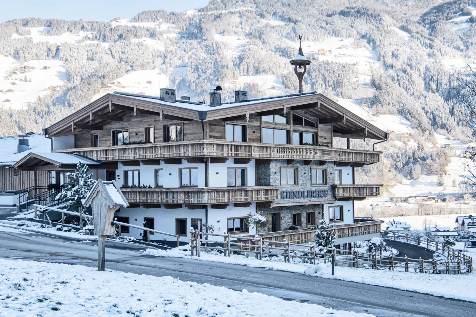 Gartenblick-Exterior winter