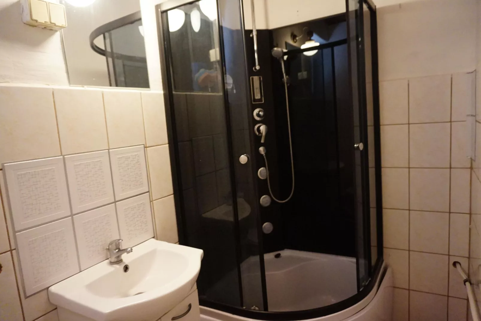 Domek z widokiem na jezioro 7 osób-Bathroom