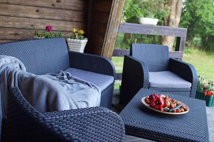Domek z widokiem na jezioro 7 osób-Terrace balcony
