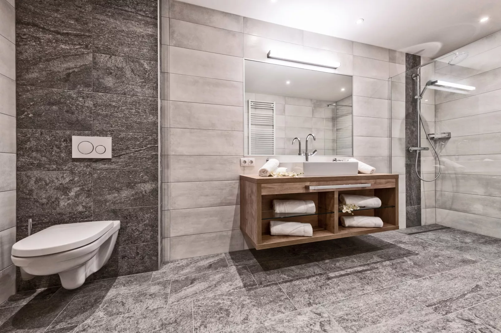 Gartenblick-Bathroom