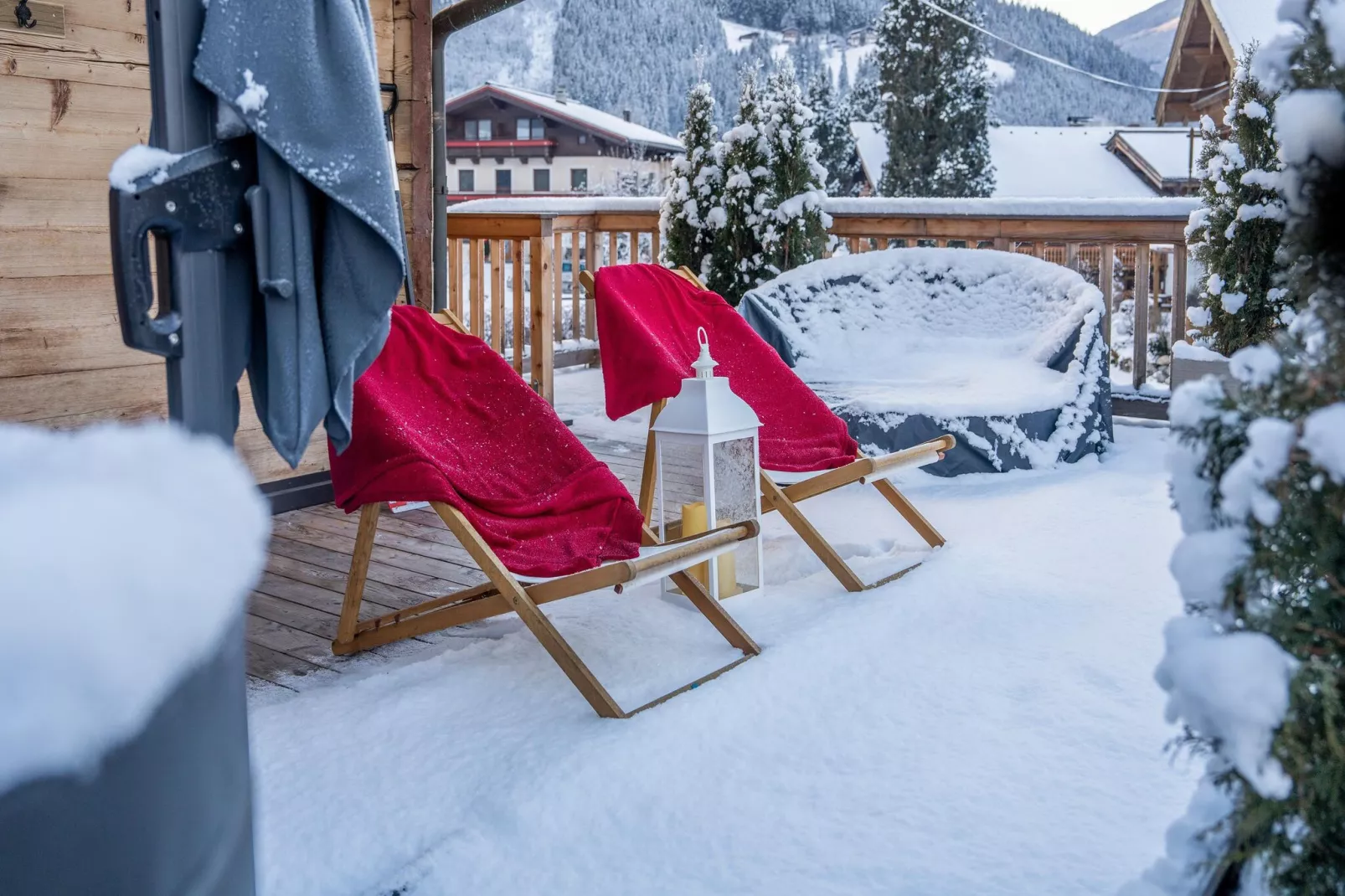 Apartment Hollaus 1 & 2-Garten Winter