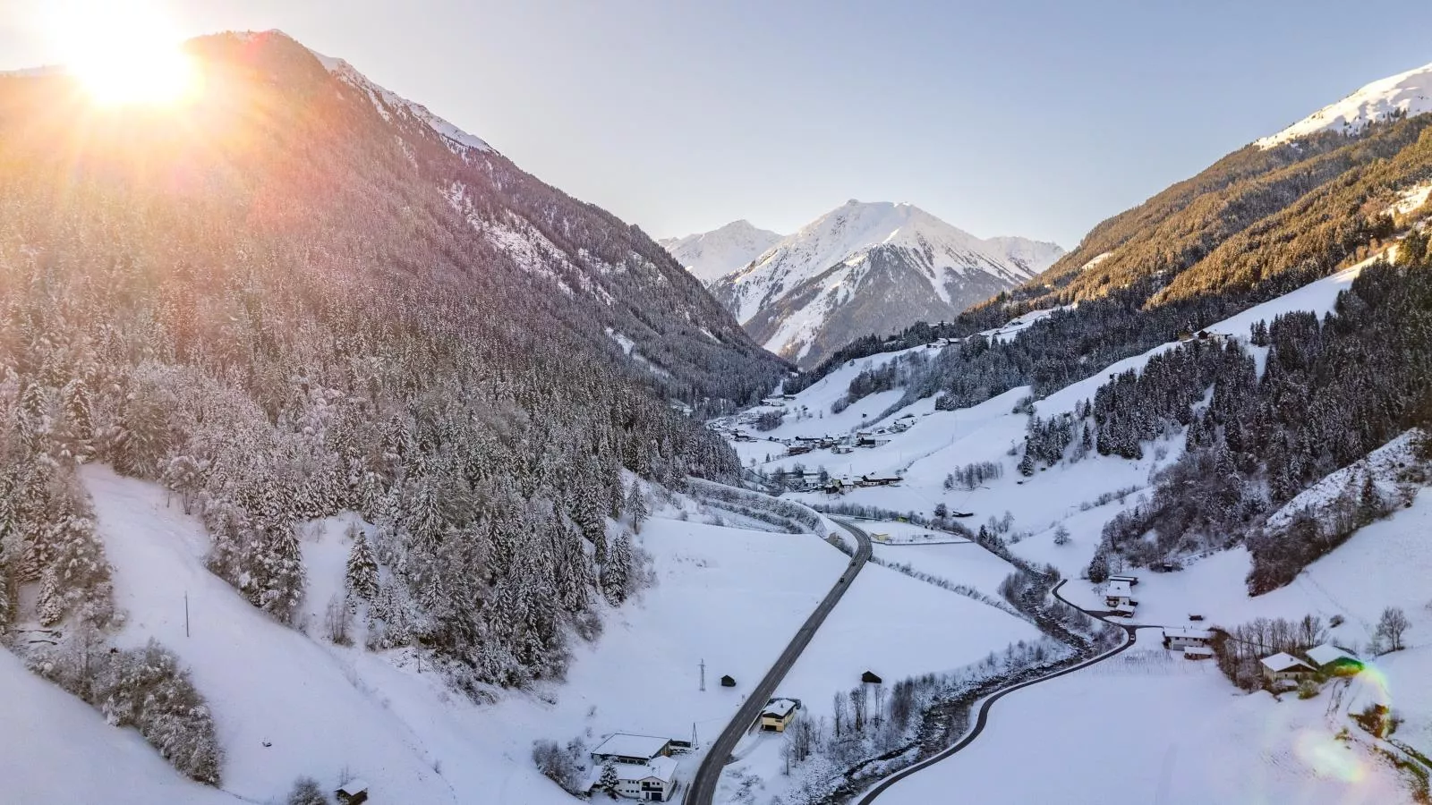 Chalet Bergglück-Area winter 1km
