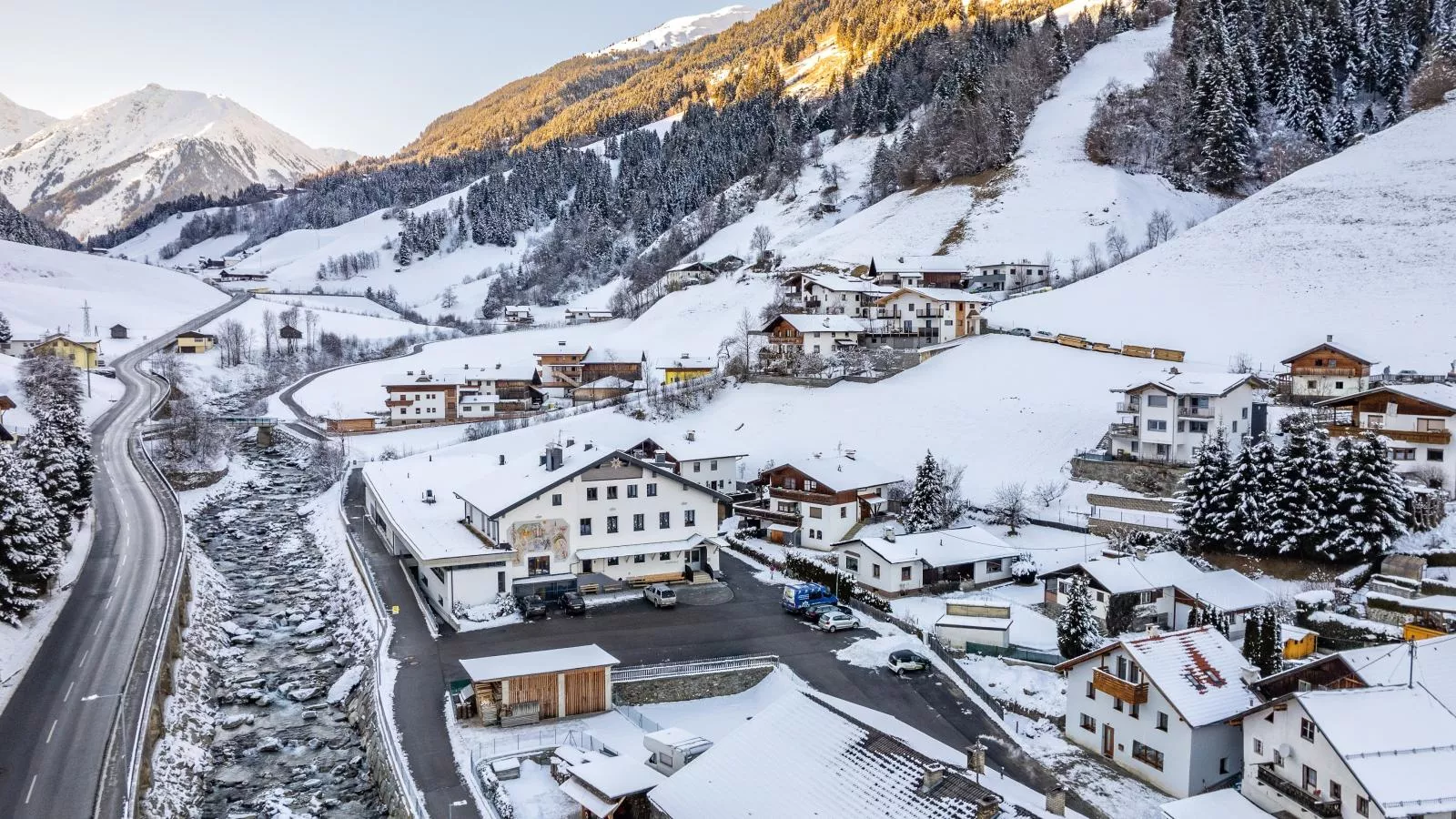 Chalet Bergglück-Area winter 1km