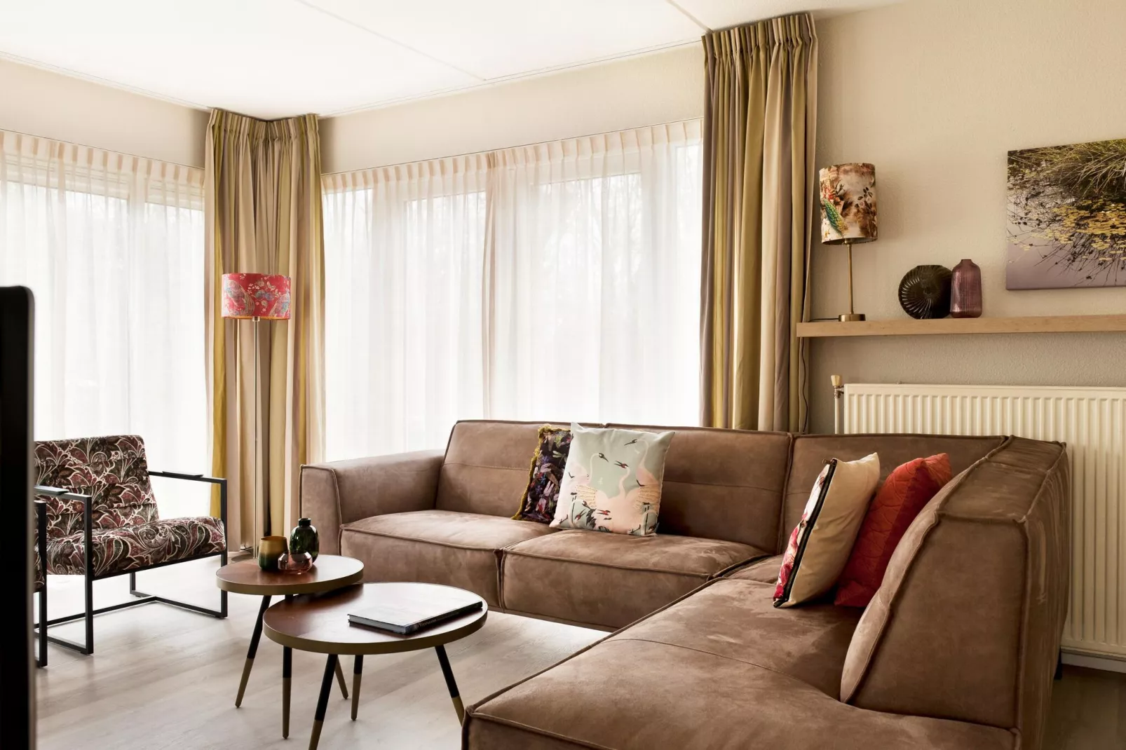 Fisker Wellness de Luxe VIP met sloep en buitenspa / 6 pers-Living room