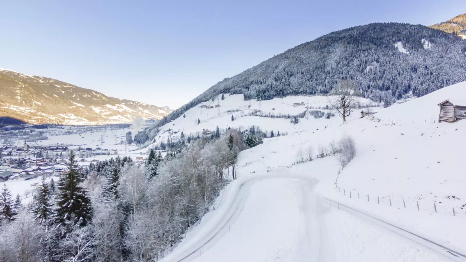 Blick ins Salzachtal-Area winter 5km