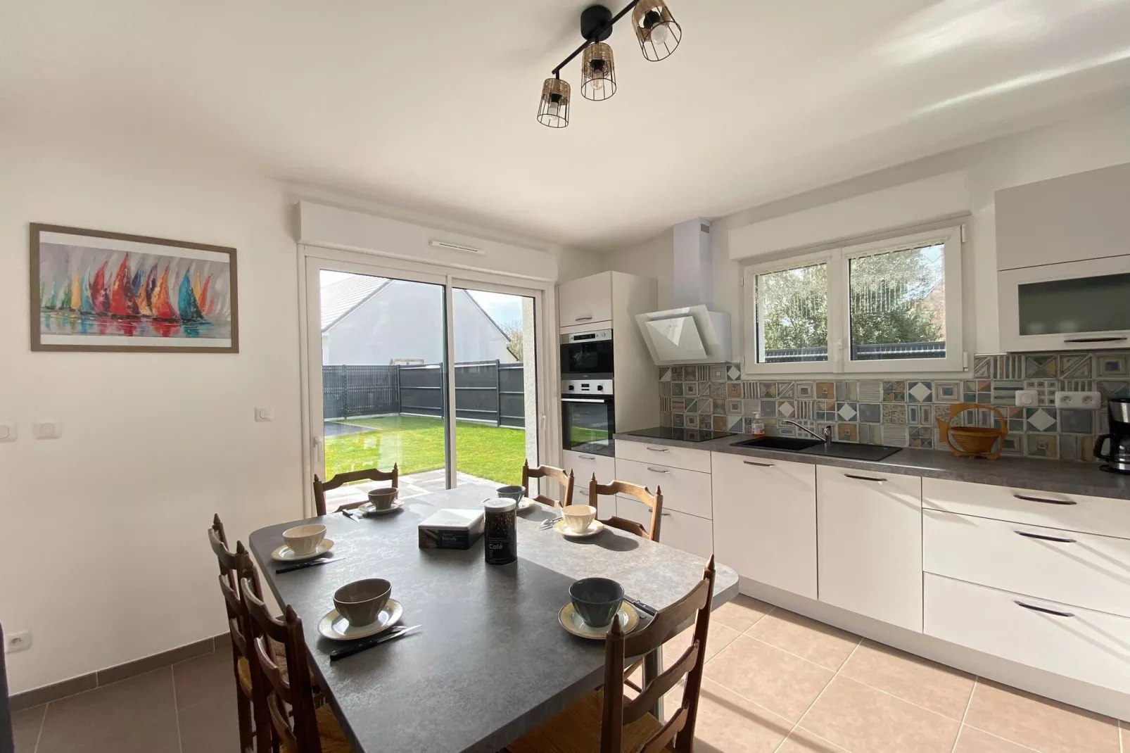 Holiday home in Gouville sur Mer-Dining room
