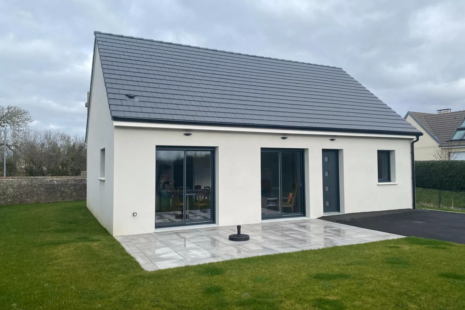 Holiday home in Gouville sur Mer-Exterior winter