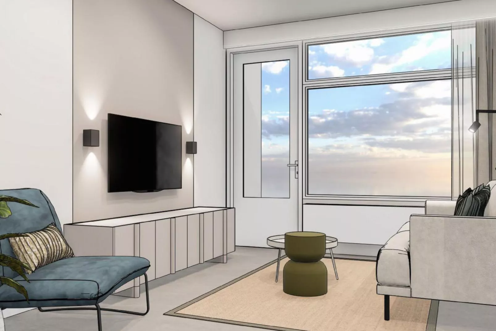 Nieuwstraat 1  Zoutelande 'Kurhaus - 2-Living room