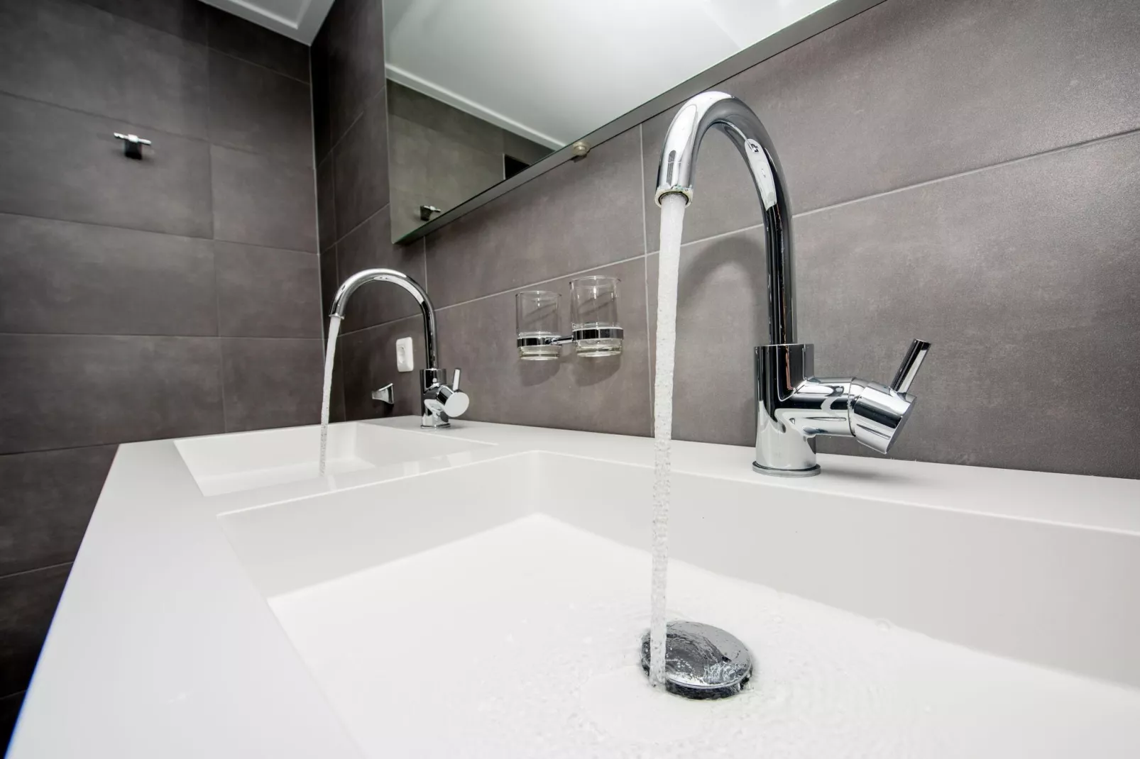 Villa aan het water in Terherne-Salle de bain