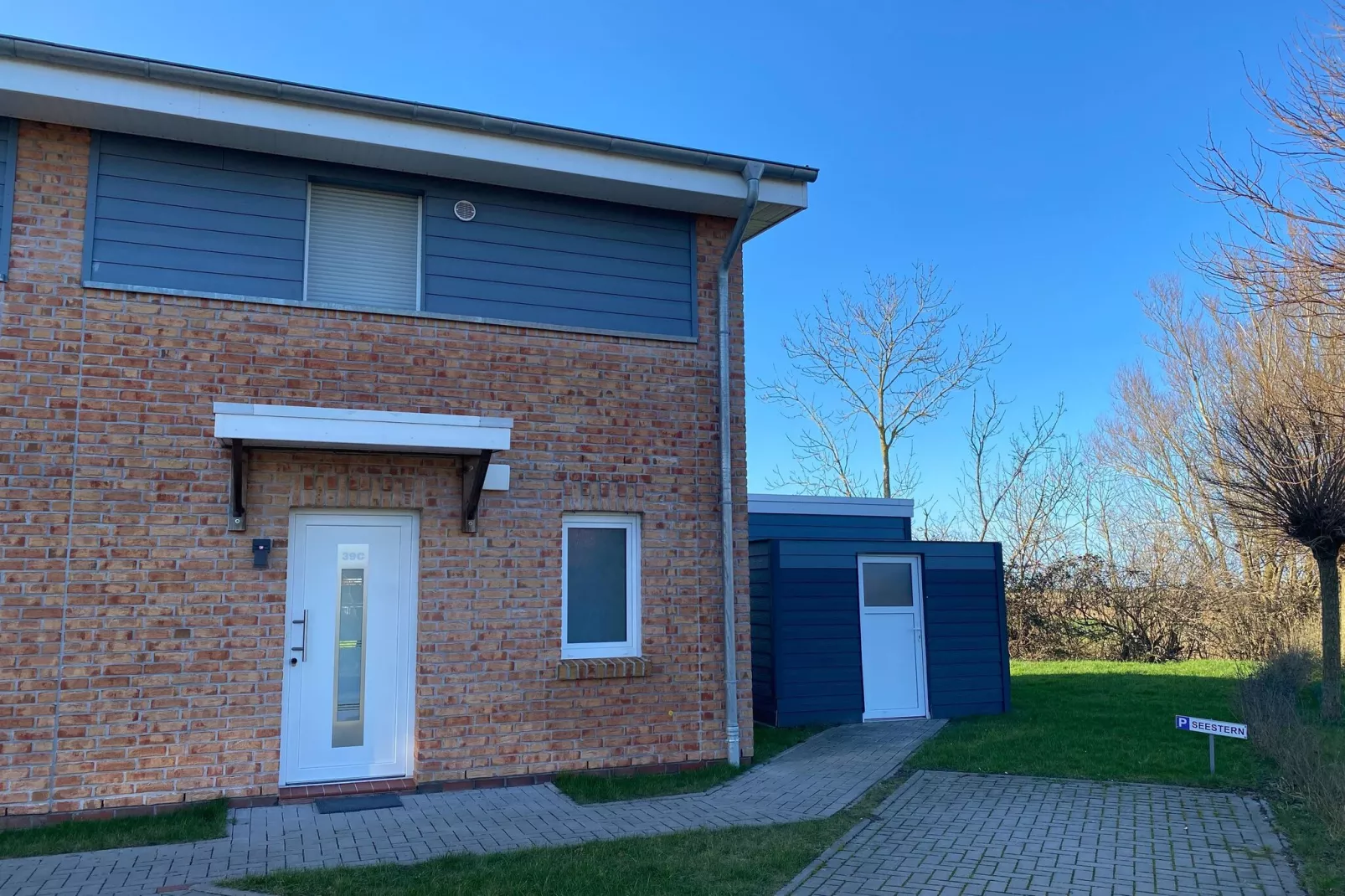 Ferienhaus Tossens Seestern Haus/Whg 3-Exterior winter