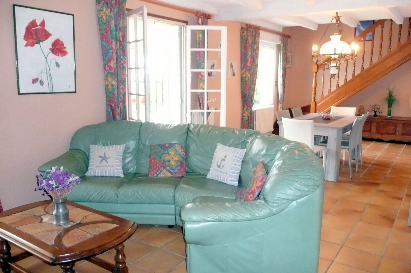 Bretonisches Ferienhaus in Strandnähe Plouescat-Wohnzimmer