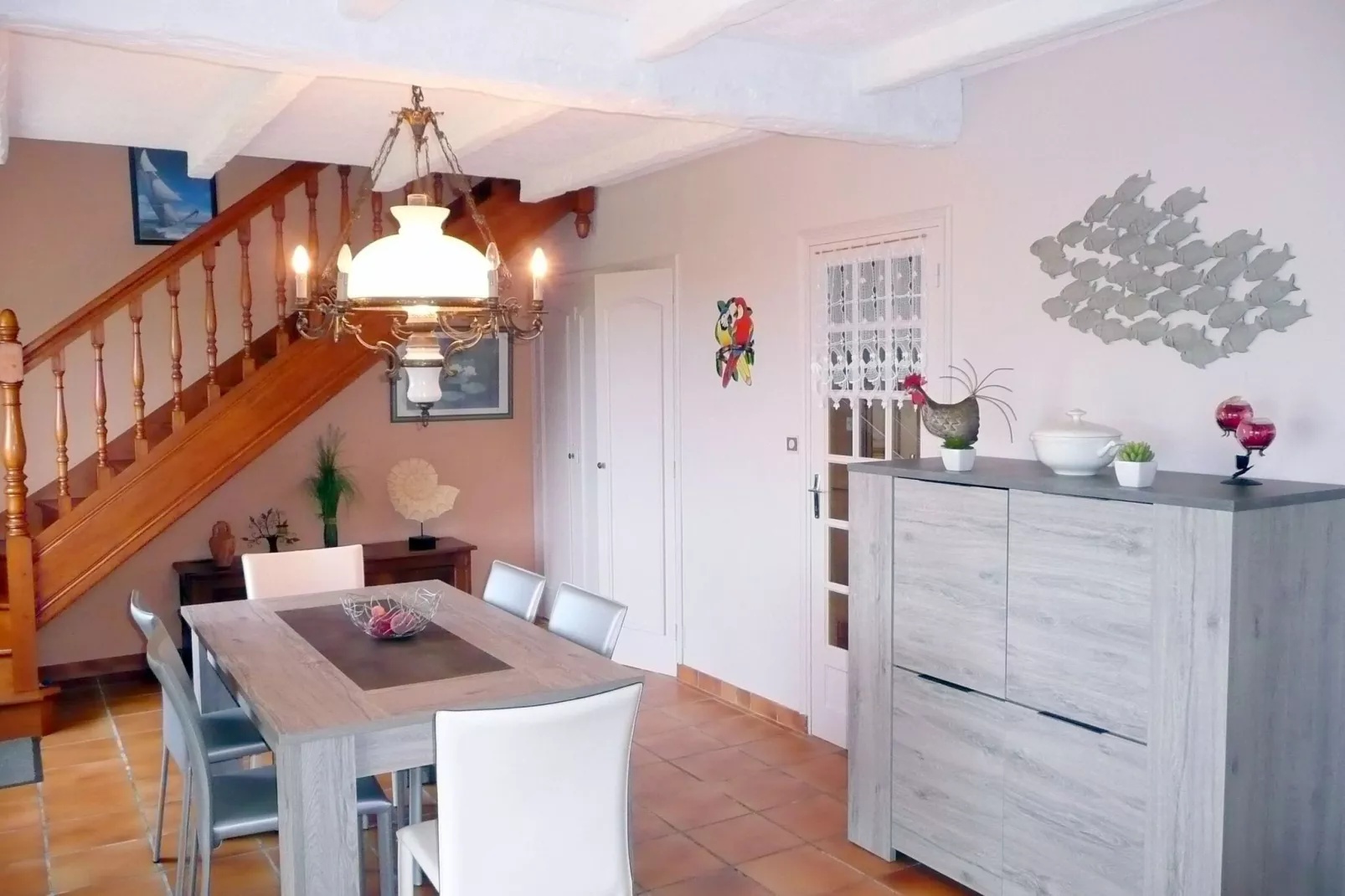 Bretonisches Ferienhaus in Strandnähe Plouescat-Esszimmer