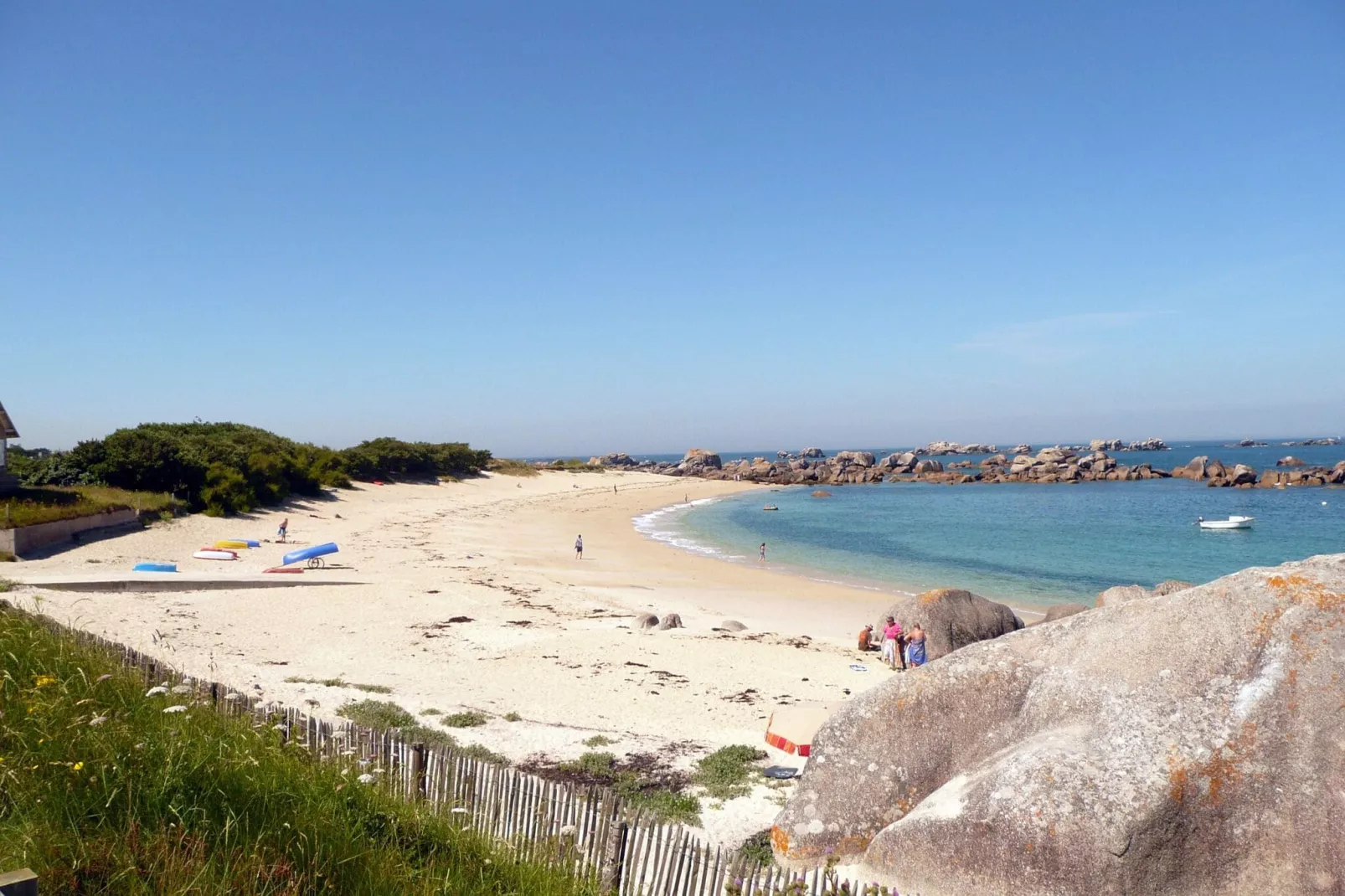 Bretonisches Ferienhaus in Strandnähe Plouescat-Gebiete Sommer 1 km