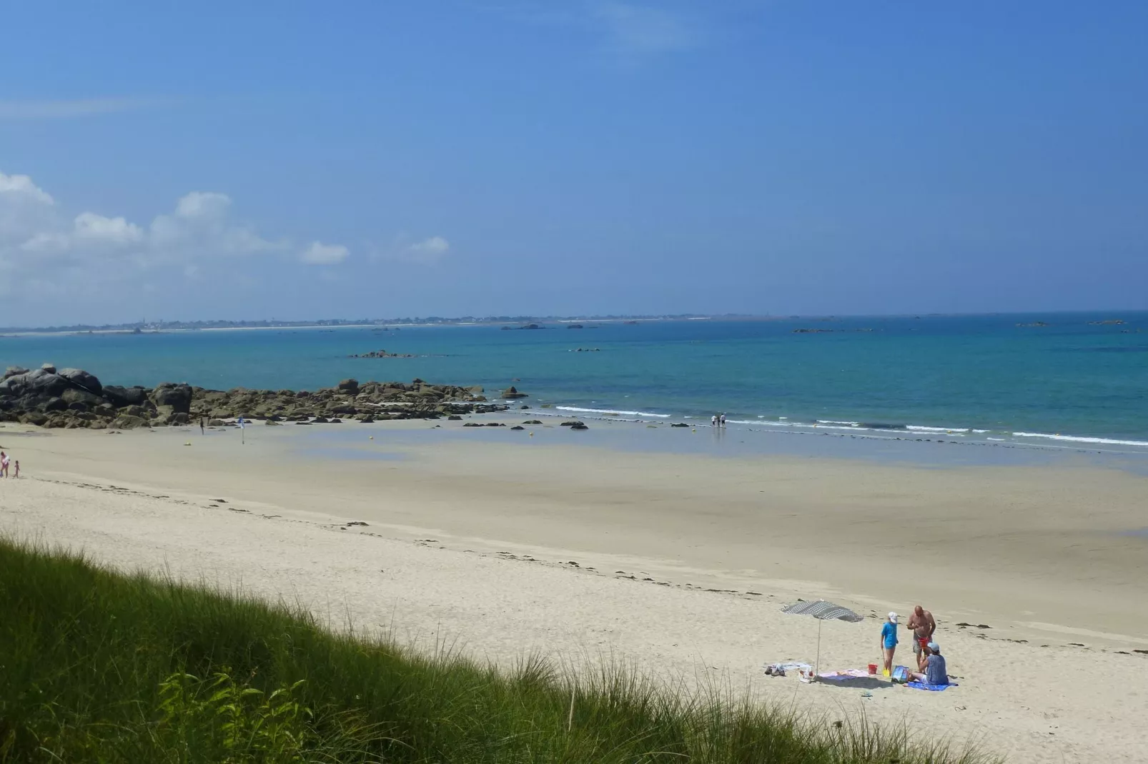 Bretonisches Ferienhaus in Strandnähe Plouescat-Gebiete Sommer 1 km