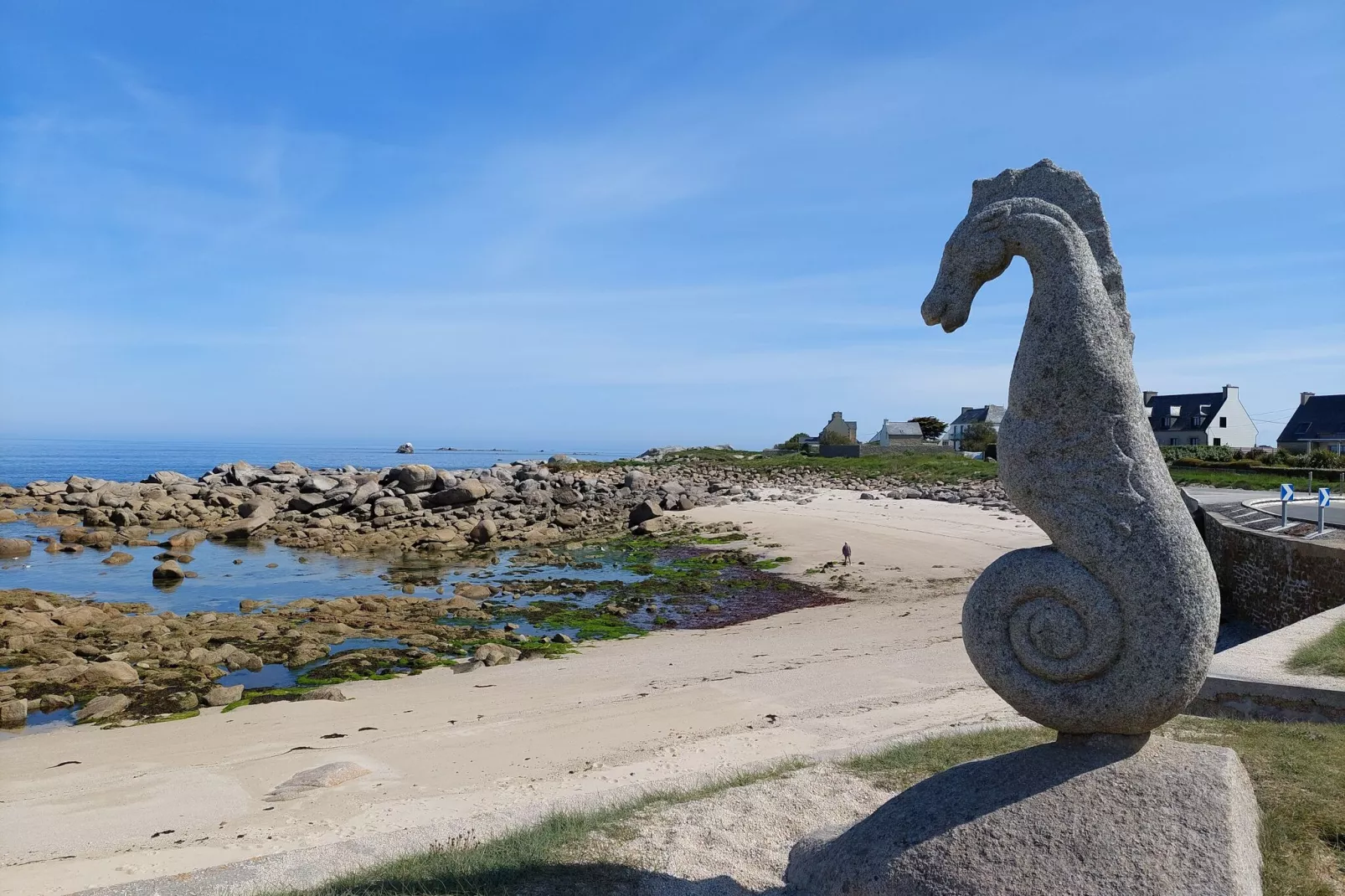 Bretonisches Ferienhaus in Strandnähe Plouescat-Gebiete Sommer 5 km