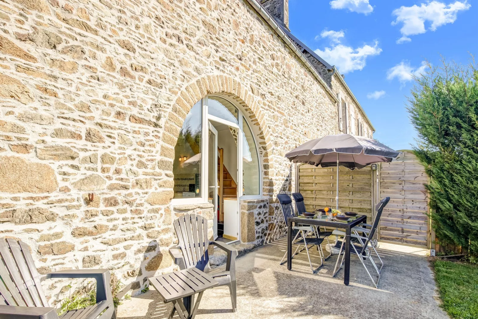 Maison de vacances - BRAINVILLE-Terrassenbalkon