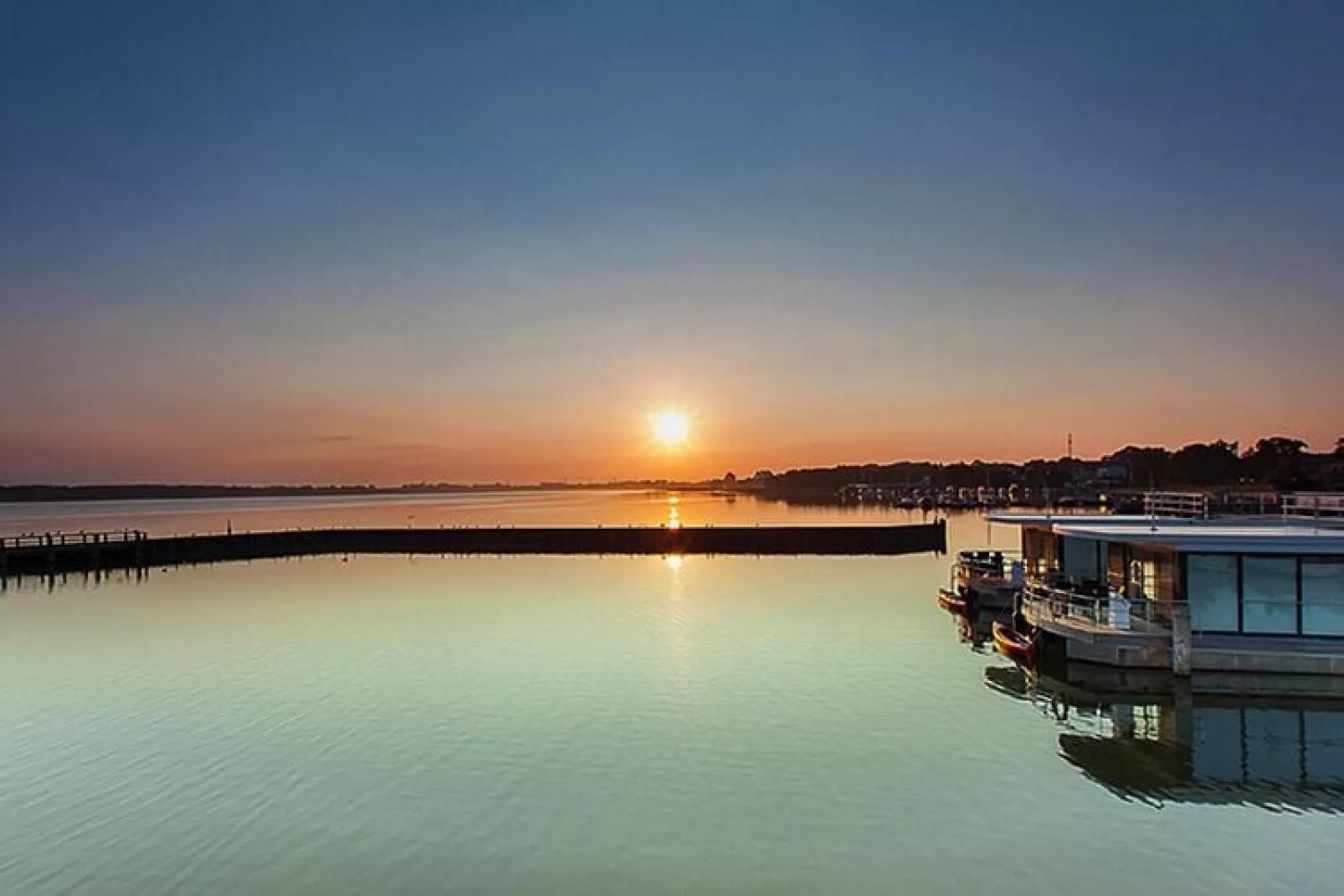 Houseboat Floating Houses Blue Active, Ribnitz-Damgarten-Blue Active-Water view
