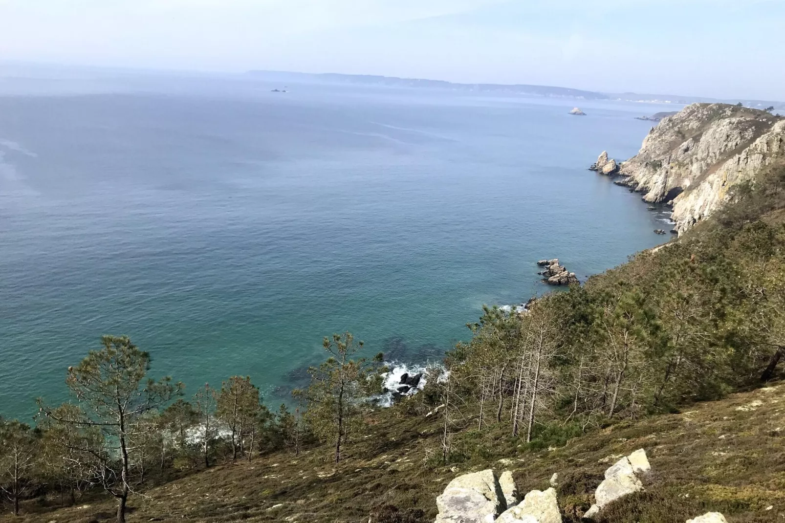 180° Panorama Meerblick Ferienhaus Telgruc-sur-Mer-Zones d'été à 5 km