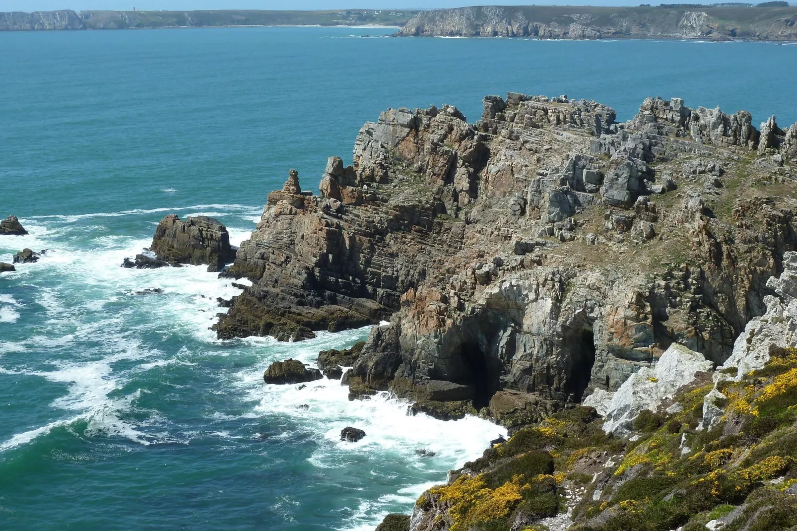 180° Panorama Meerblick Ferienhaus Telgruc-sur-Mer-Zones d'été à 5 km