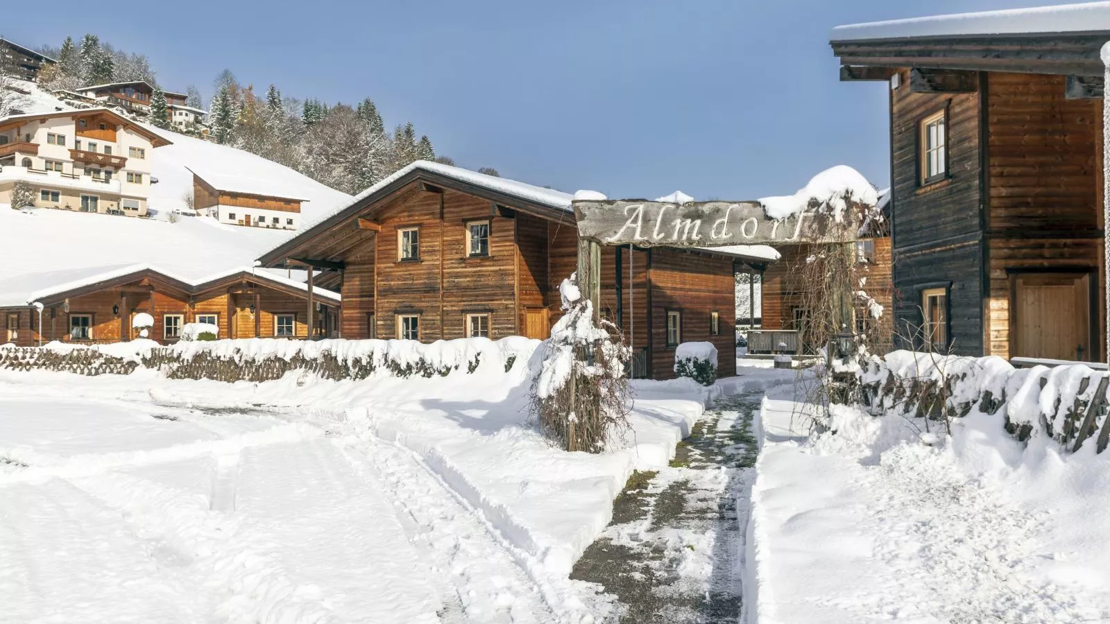 Urige Doppelhaushälfte 15 und 16-Area winter 1km