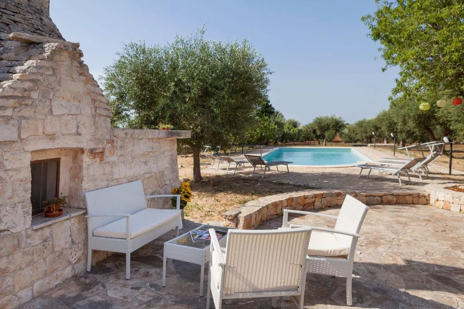 Magnificent Stefano's Trulli in Locorotondo-Terrace balcony
