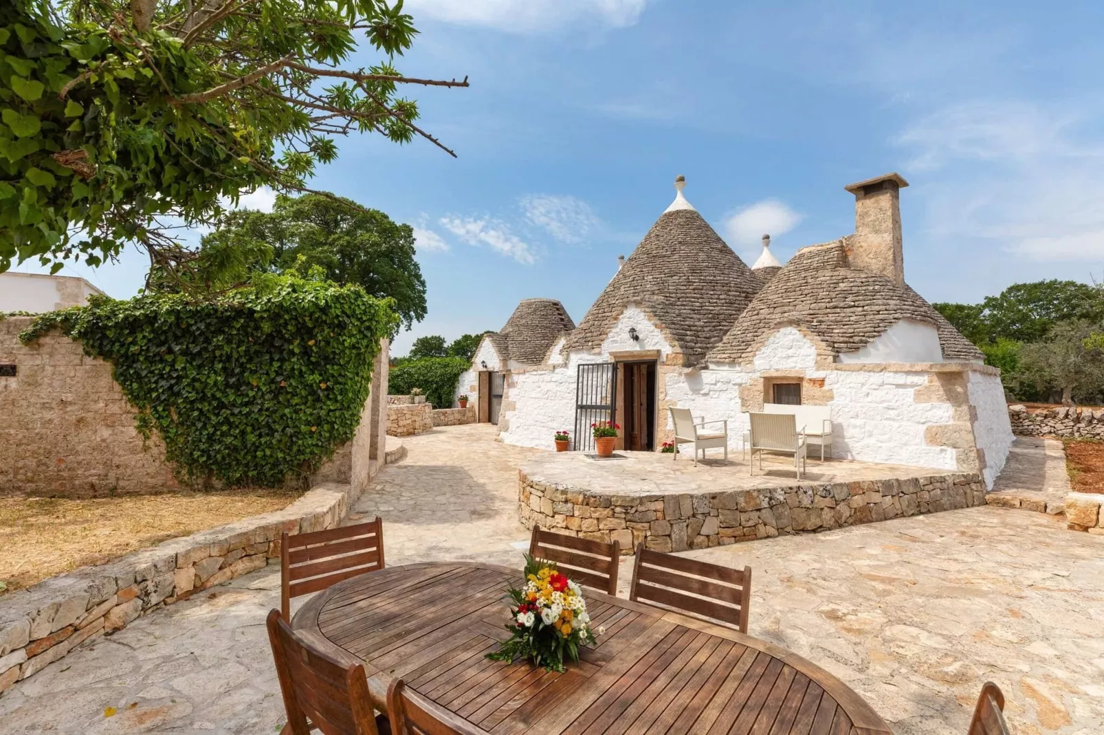 Magnificent Stefano's Trulli in Locorotondo-Exterior summer