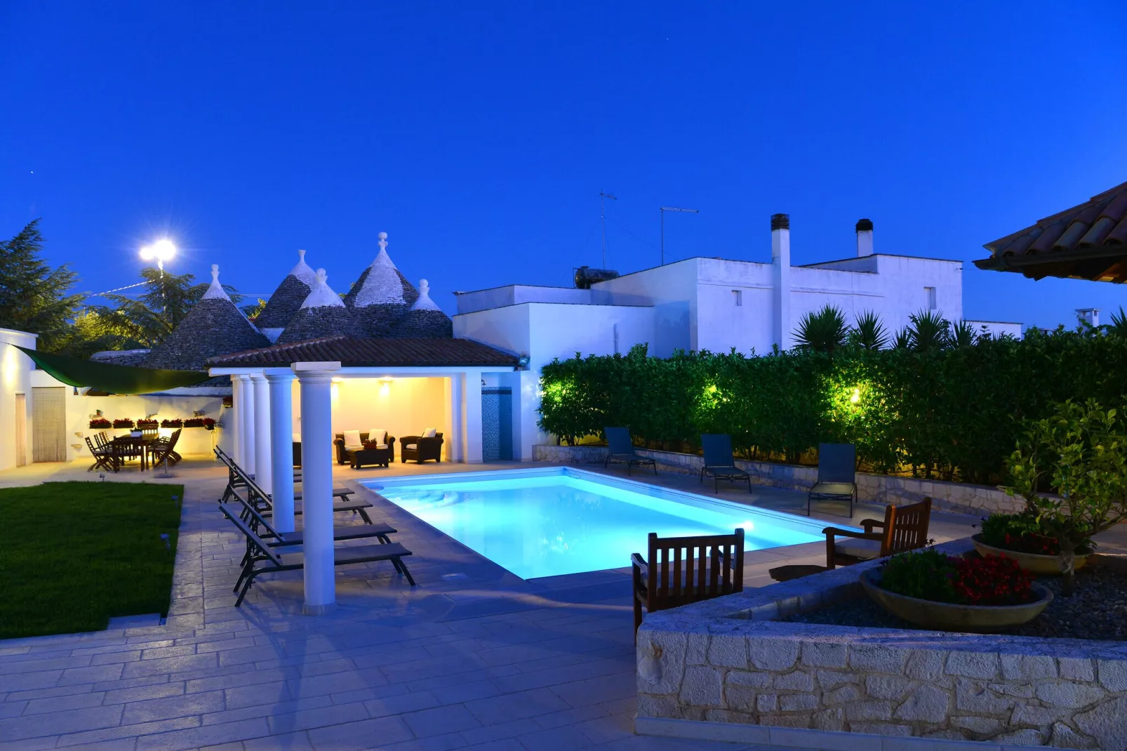 Villa Giovanna Trullo in Ostuni-Extérieur été