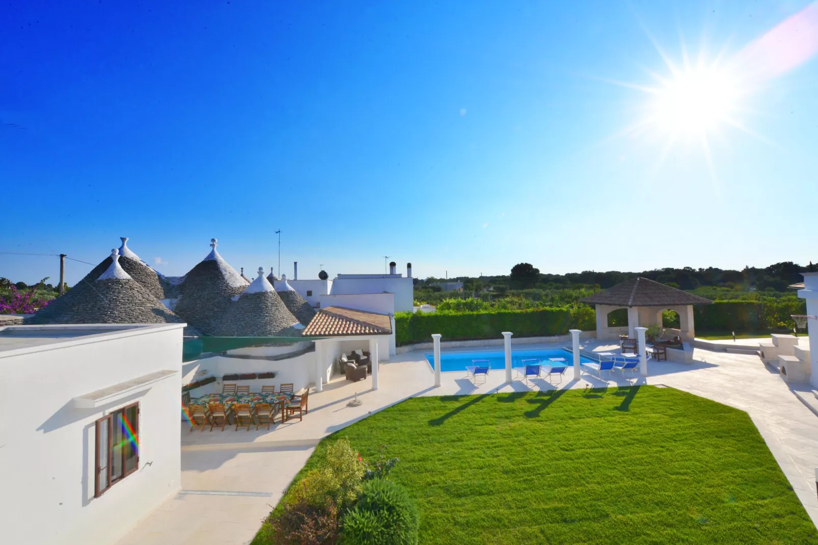 Villa Giovanna Trullo in Ostuni-Jardin d'été