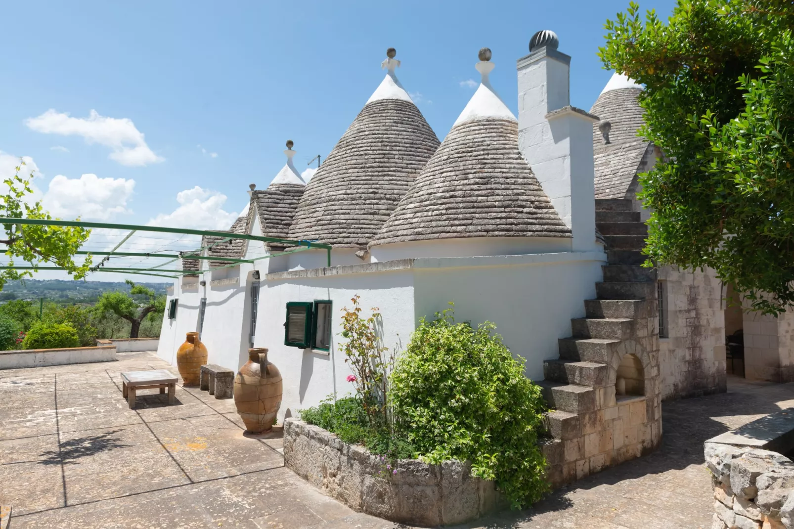 Trulli Tre Corbezzoli - Ostuni-Extérieur été