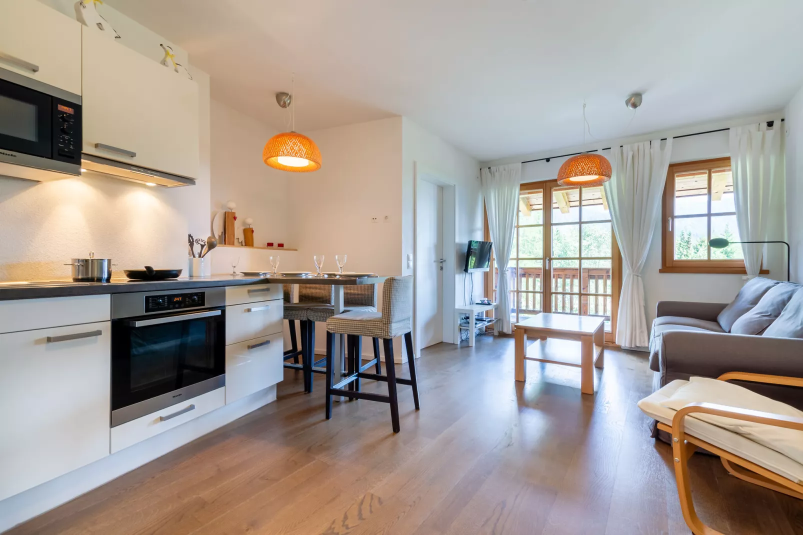 Panorama Chalet 16-Living room