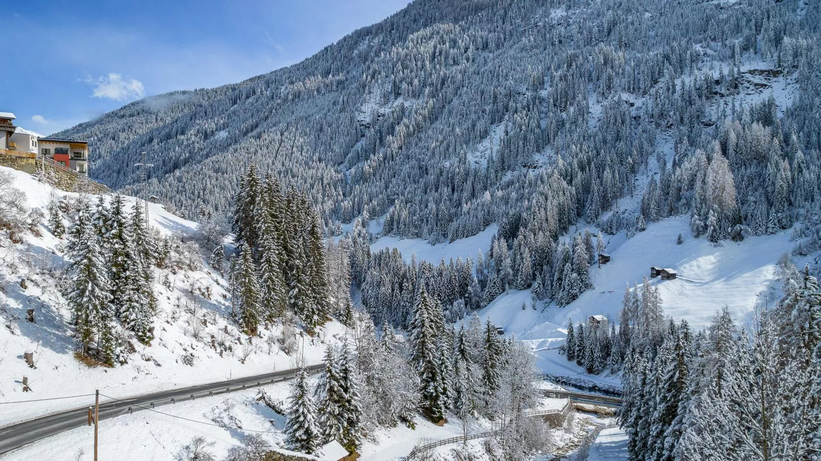 Bergliebe-Gebiet Winter 1 km