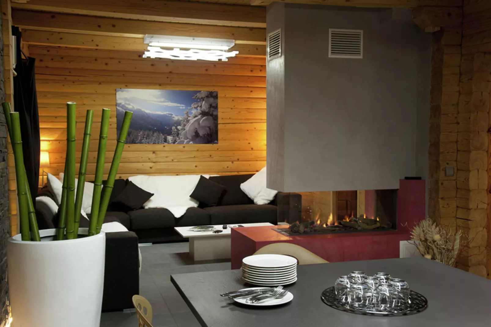 Chalet Mont Soleil-Living room