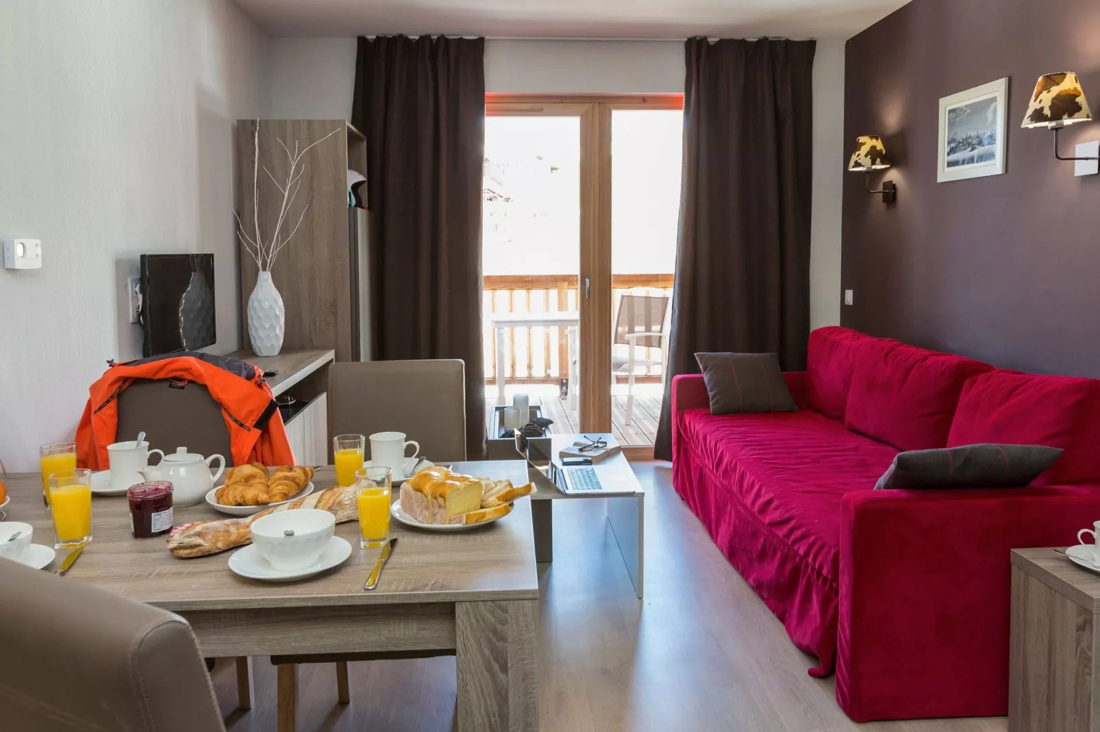 Résidence Prestige Front de Neige 3-Living room