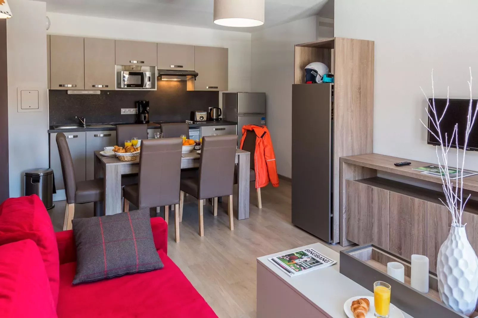 Résidence Prestige Front de Neige 3-Kitchen