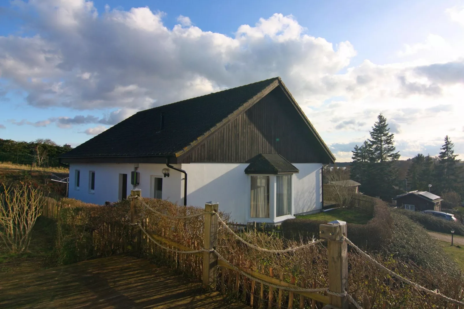 Ferienhaus am Südhang-View winter