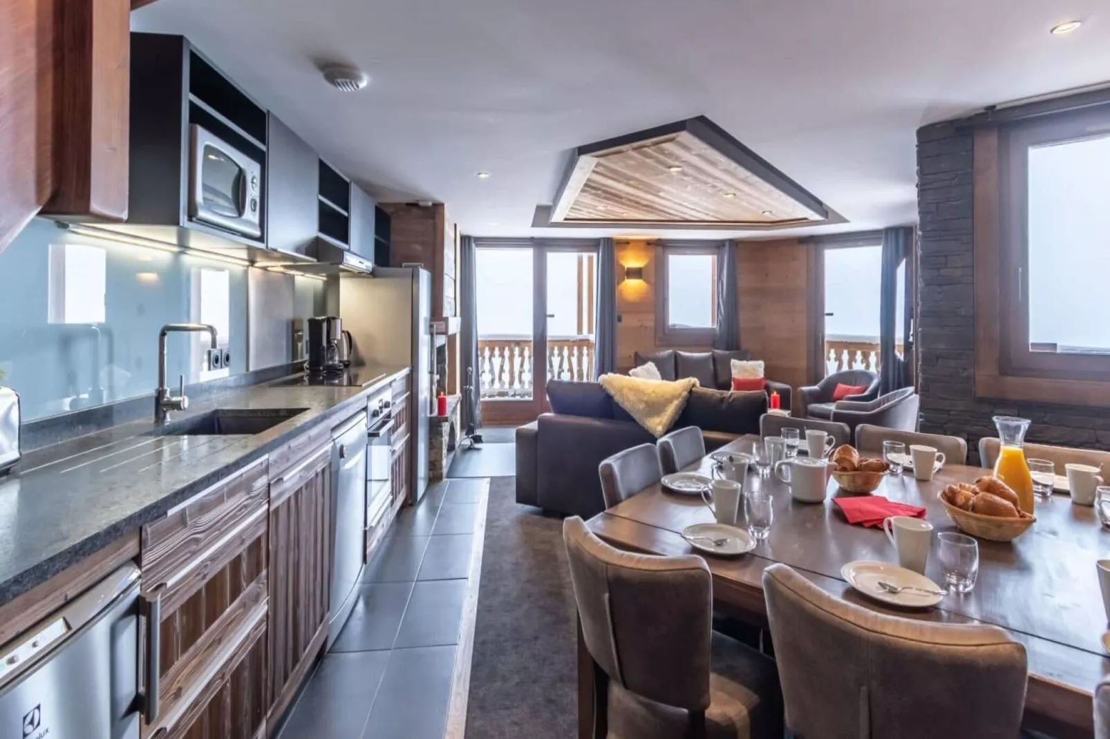 Chalet Altitude Val Thorens 6-Salon