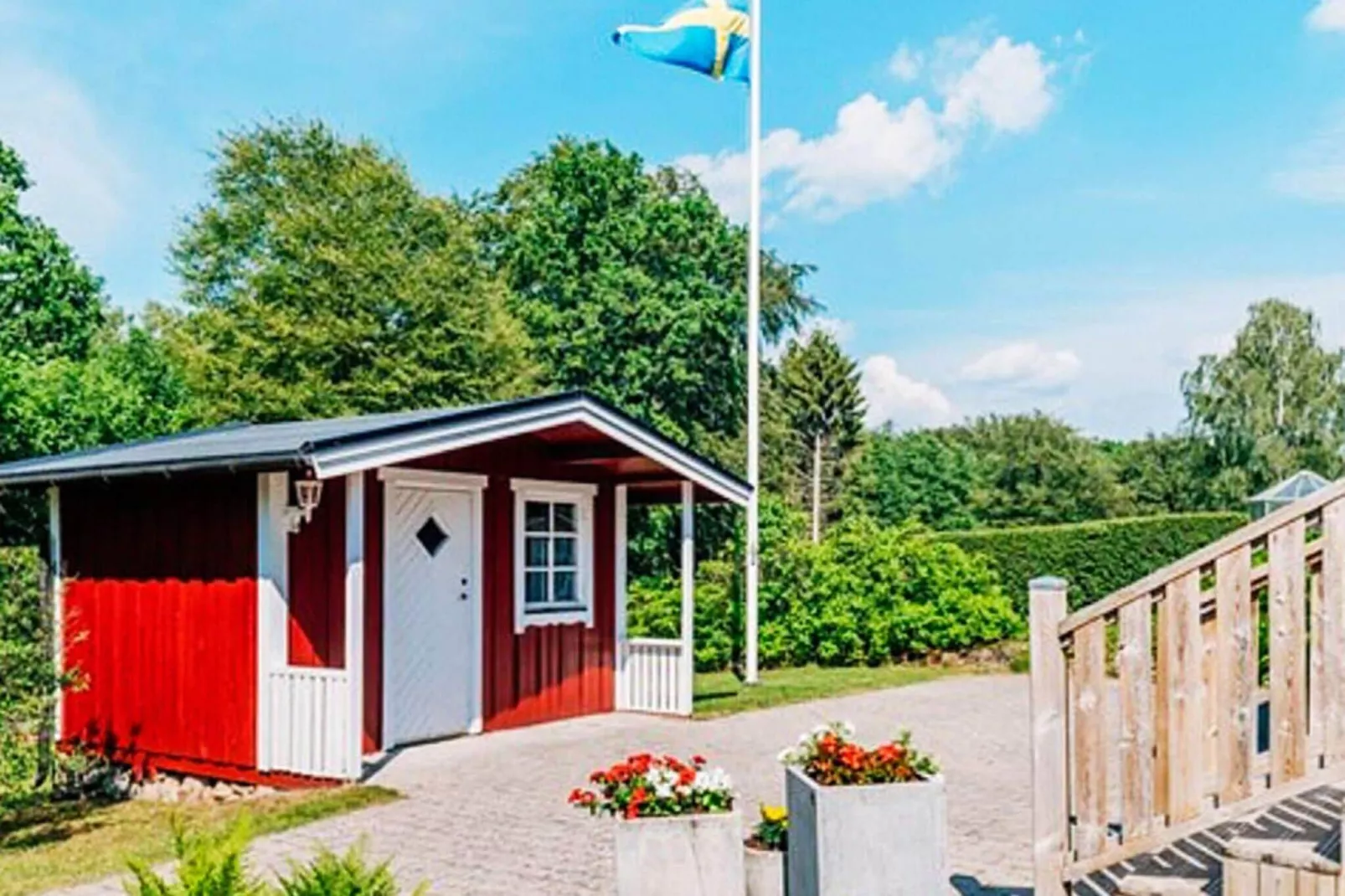 5 Sterne Ferienhaus in HÖÖR-By Traum-Außenbereich