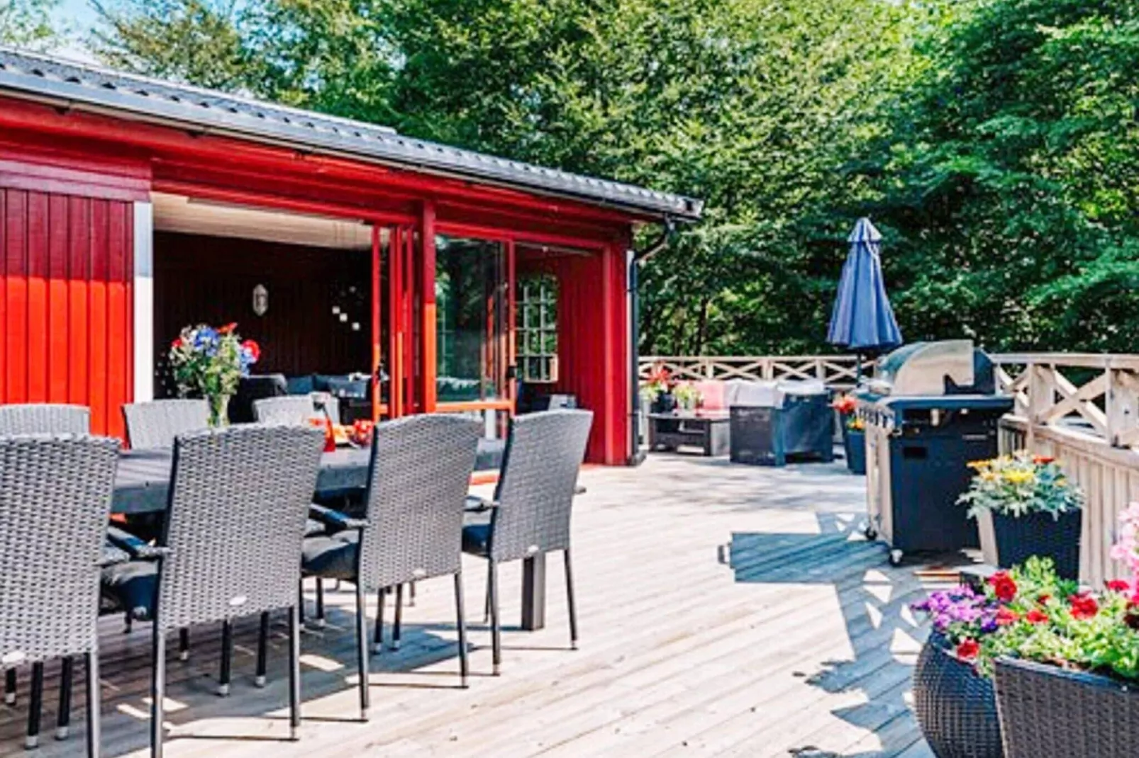 5 Sterne Ferienhaus in HÖÖR-By Traum-Außenbereich