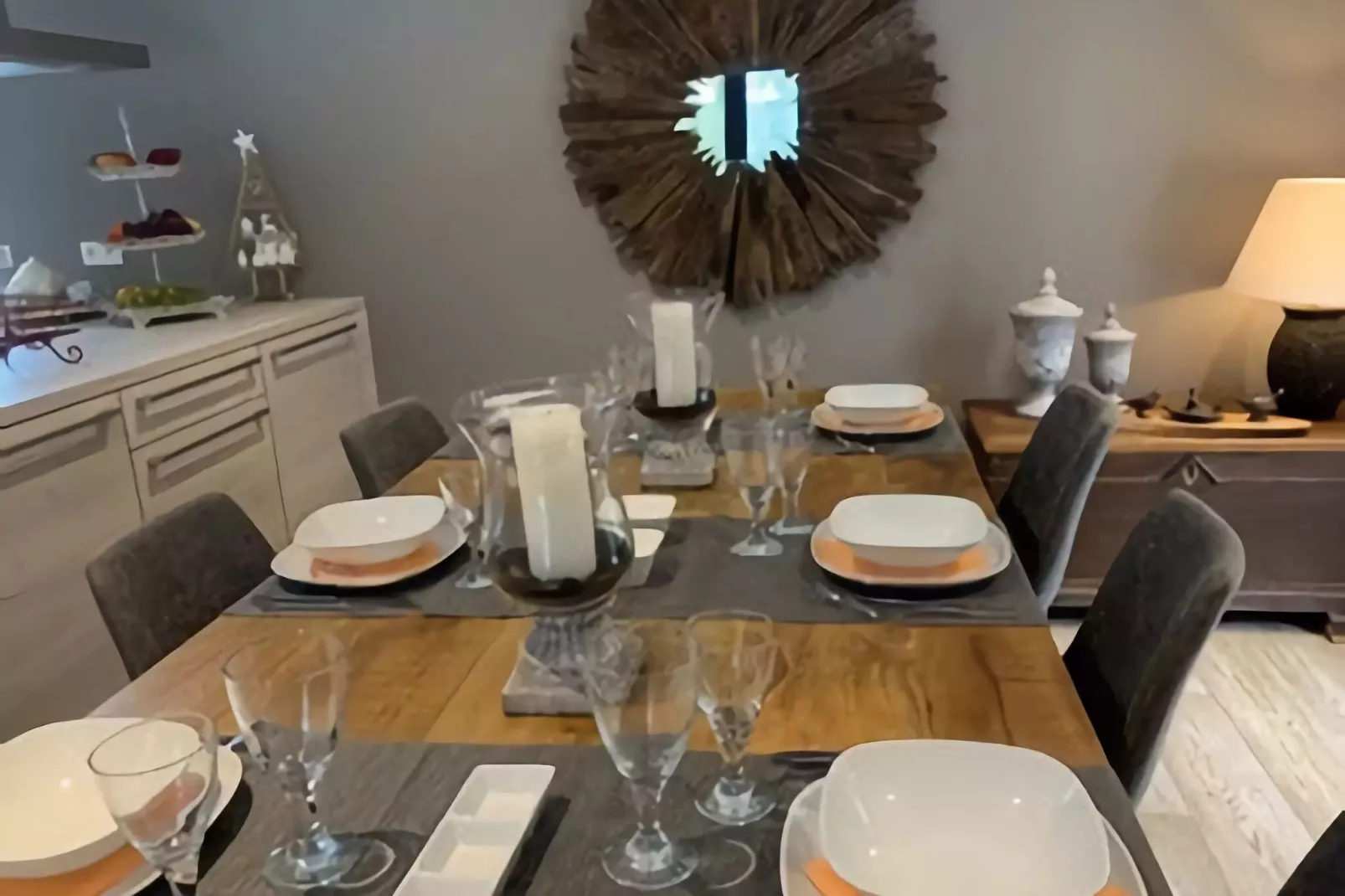 La maison du fagnard-Dining room