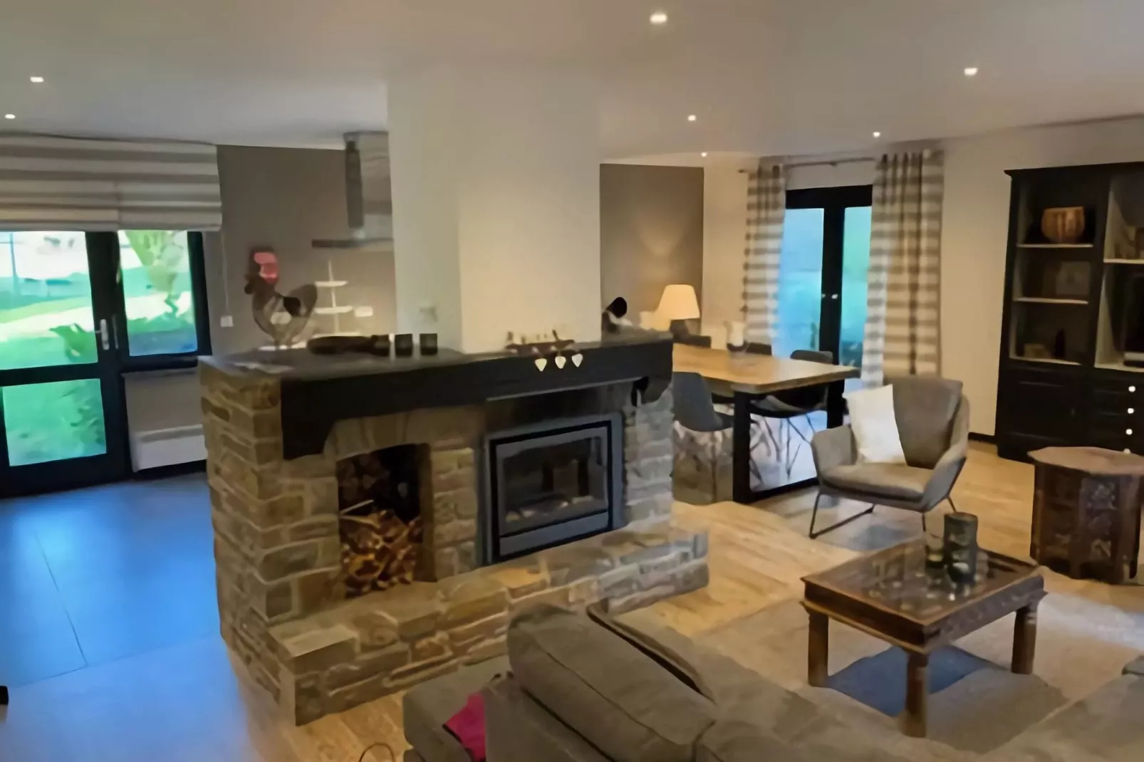 La maison du fagnard-Living room