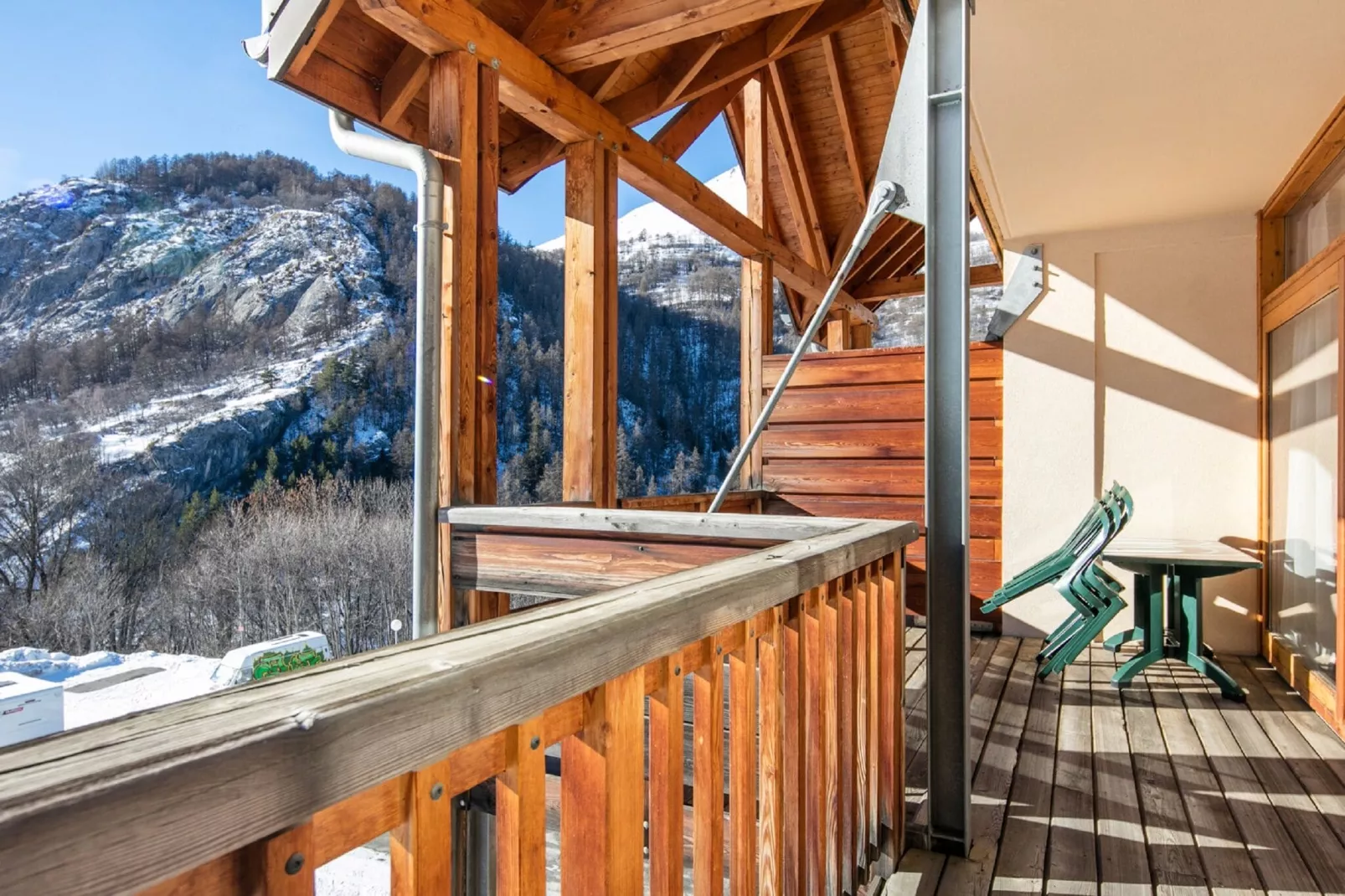 Residence Le Hameau de Valloire 4-Terrassenbalkon