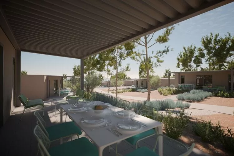 AMINESS AVALONA Camping Resort Povljana Insel Pag FAMILY PREMIUM Holiday Home-Balcon-terrasse