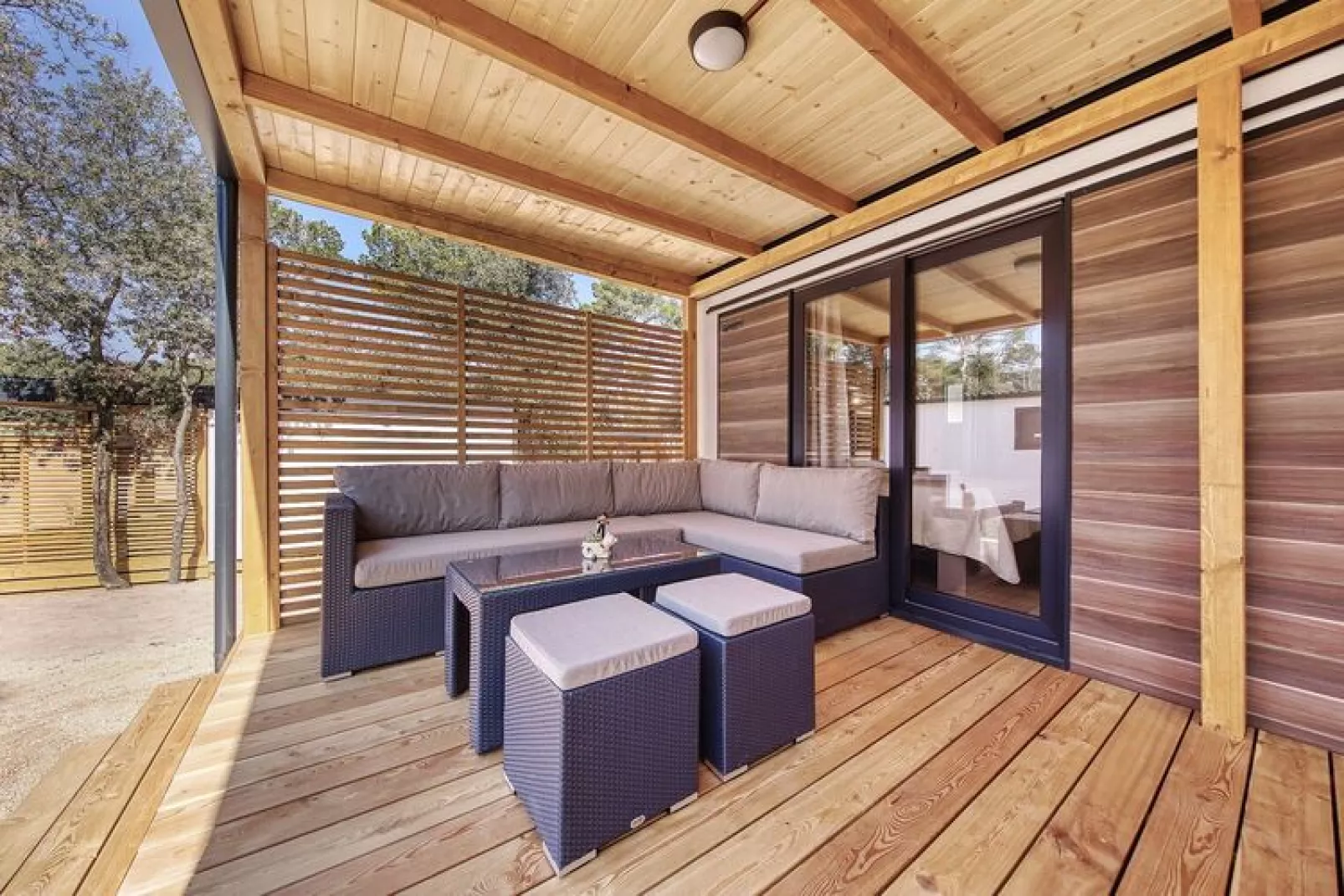 Mobile Homes in Camping Park Soline - Biograd - Type Glamping Family Deluxe-Exterior summer