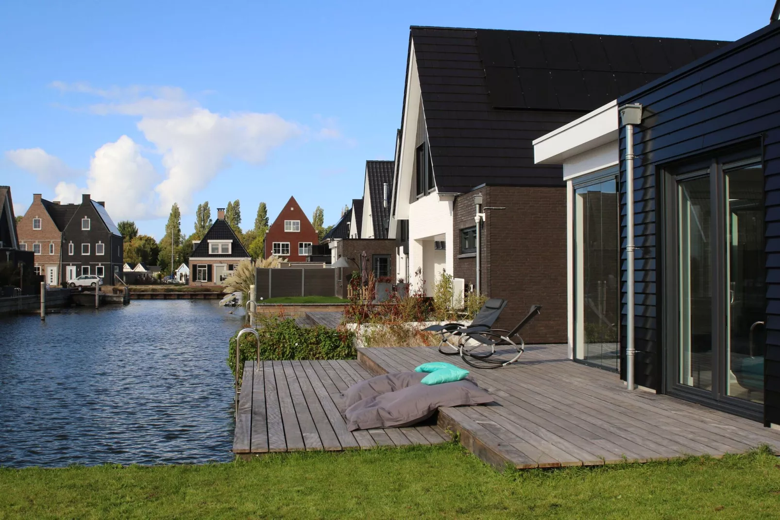 Luxe villa aan het water-Balcon-terrasse
