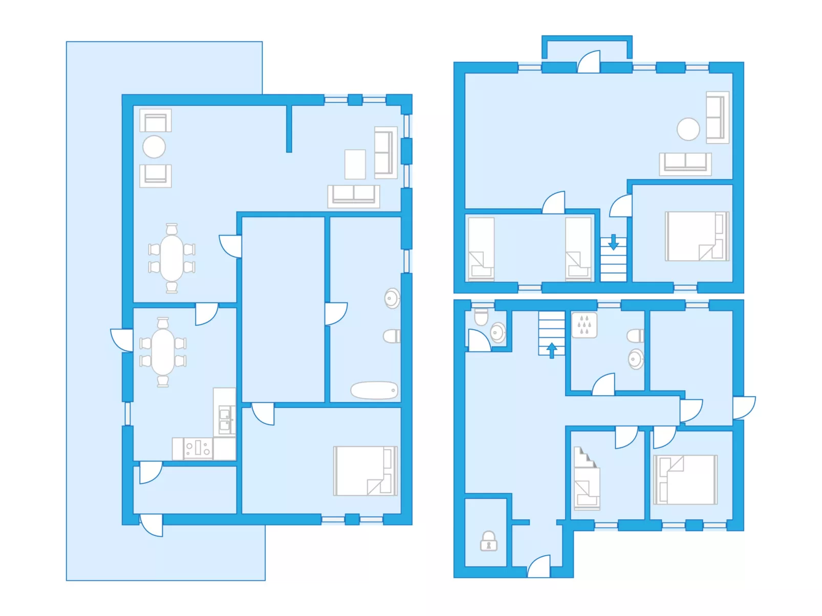 Gule huset-Inside