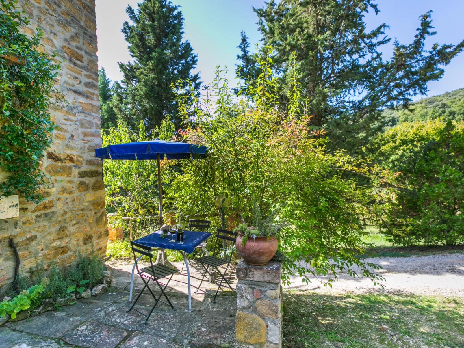 outside