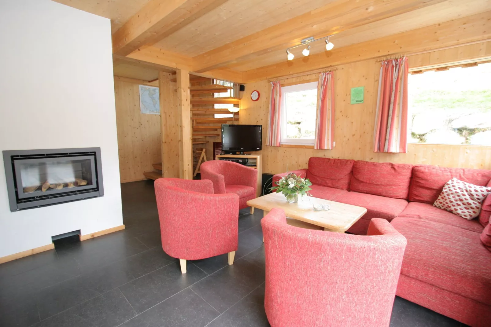 Chalet Quadrifoglio-Living room